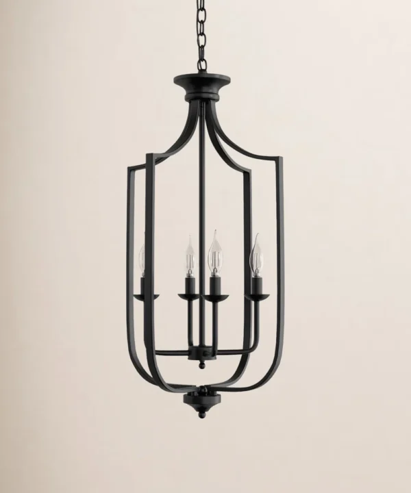 Baril 4-Light Lantern Empire Chandelier