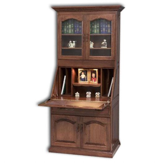 Executive Deluxe Secretary Desk w- Doors