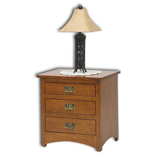 Mission 3 Drawer Nightstand