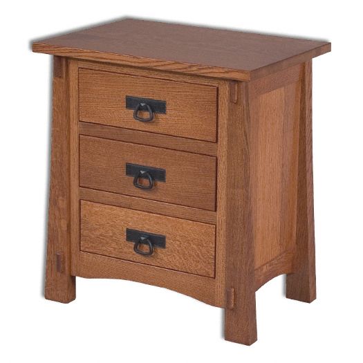 Modesto 3-Drawer Nightstand