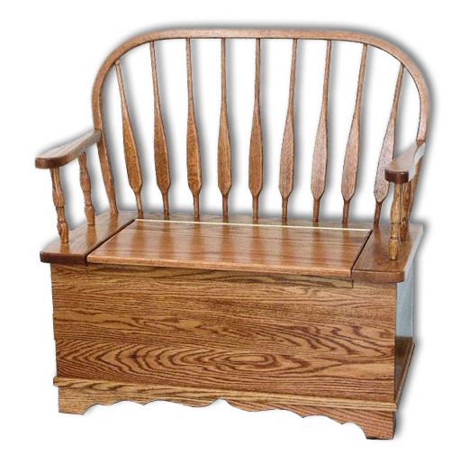 Low Feather Bow Bench