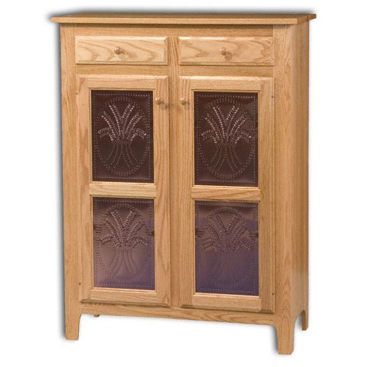 Classic 2 Door 2 Drawer Pie Safe Jelly Cupboard