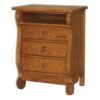 Old Classic Sleigh 3-Drawer Nightstand w-Opening