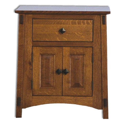 McCoy 1 Drawer 2 Door Nightstand