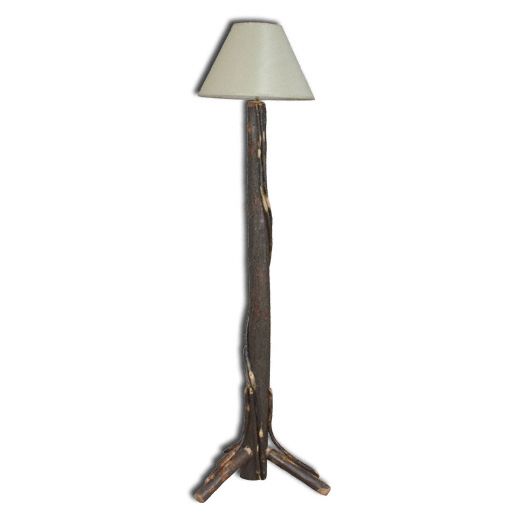 Rustic Hickory Floor Lamp