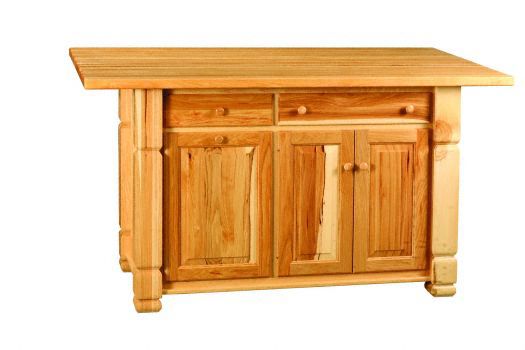 IS_98 Turned Leg Kitchen Island