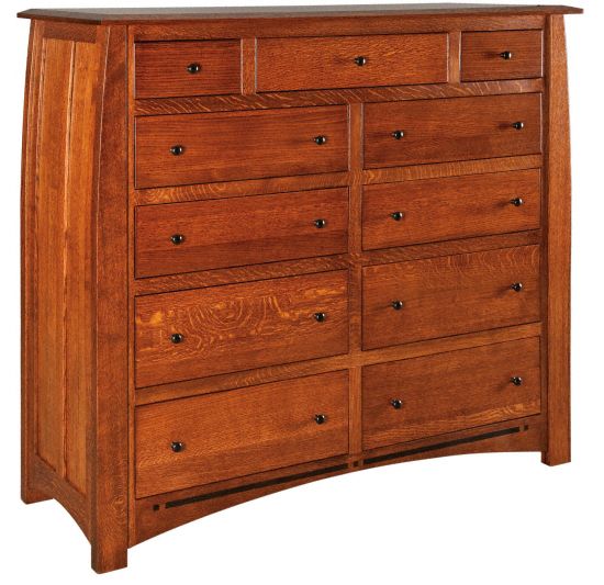Boulder Creek 11 Drawer Double Chest