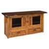 Kalispel TV Cabinets with Live Edge Top