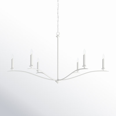 Ensley 6 - Light Dimmable Classic/Traditional Chandelier