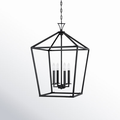 Hastings 4 - Light Lantern Geometric Chandelier