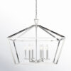 Hastings 6 - Light Lantern Geometric Chandelier