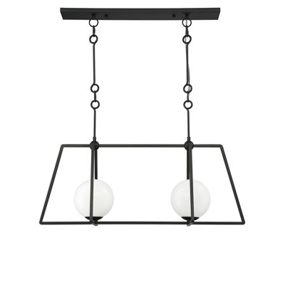 2 - Light Dimmable Kitchen Island Geometric Chandelier