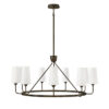 Ardea 9 - Light Candle Style Wagon Wheel Chandelier