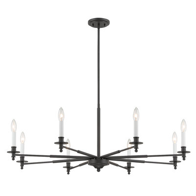 Perle 8 - Light Candle Style Classic Chandelier