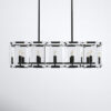 Lafe 10 - Light Unique / Statement Square / Rectangle Chandelier with Crystal Accents