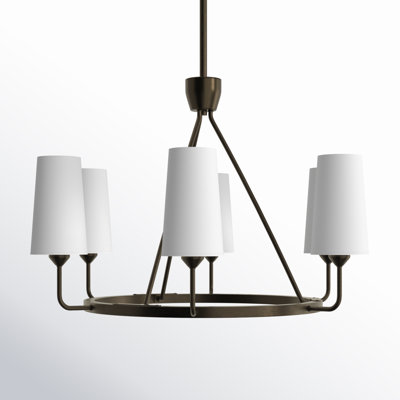 Ardea 6 - Light Wagon Wheel Chandelier