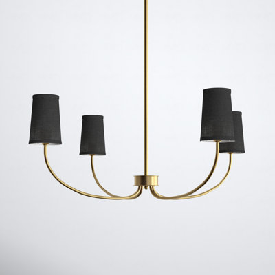 Reba 4 - Light Shaded Classic Chandelier