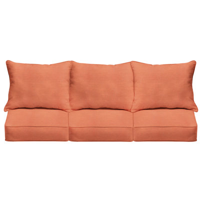 6 Piece Deep Sofa Sunbrella Seat Cushion