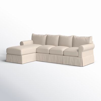 Friedman Slipcovered Sectional with Sleeper Sofa
