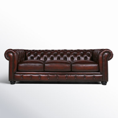 Freddie 95'' Leather Sofa