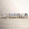 Ascend 4 Piece Sofa Seating Group with Cushions