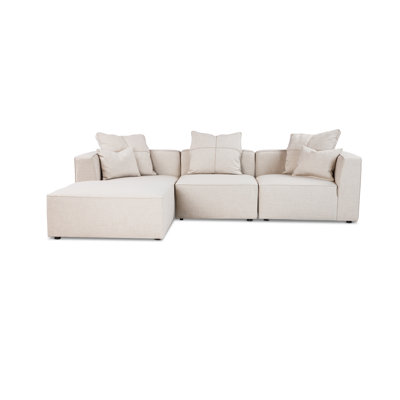 Del 117" Wide Reversible Modular Sofa & Chaise