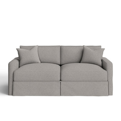 Kian 84" Square Arm Slipcovered Sofa with Reversible Cushions