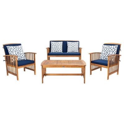 Delosreyes 4 Piece Sofa Seating Group with Cushions