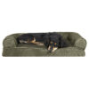 Faux Fur & Velvet Pillow Sofa Pet Bed