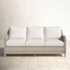 Sky 74.5'' Wide Outdoor Wicker Patio Sofa