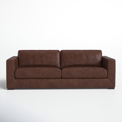 Winsor 91'' Genuine Leather Sofa