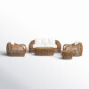 Alyshia 5 Piece Sofa Seating Group with Sunbrella Cushions