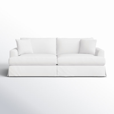 Padraic 2-Seater Upholstered Sofa in White