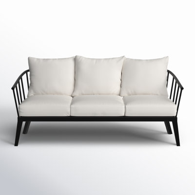 Serena Metal Outdoor Sofa with Sunbrella Cushions