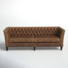 Fairbanks 98" Leather Flared Arm Sofa