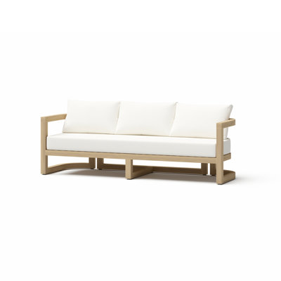 Emory 3-Person Acacia Wood Seating Sofa With Light Teak Finish