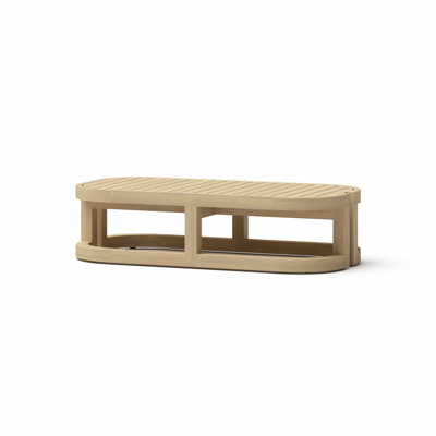 Emory Acaica Wood Coffee Table With Light Teak Finish