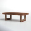 Mariza Solid Wood Sled Coffee Table