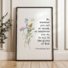 1 Corinthians 10:31 – So, whether you eat or drink, or whatever you do, do all to the glory of God. Typography Art Print with Wildflowers 1 Corinthians 10:31 – So, whether you eat or drink, or whatever you do, do all to the glory of God. Typography Art Print with Wildflowers