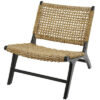 Shireen Contemporary Teak Wood Woven Accent Chair Shireen Contemporary Teak Wood Woven Accent Chair