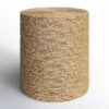 Evana Woven Drum Accent Table
