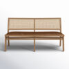 Miraz Faux Leather Bench