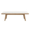 Lewis Sumire Upholstered Bench In Ginger And Natural Linen